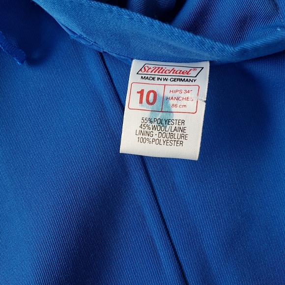 Vintage A Line Pleated Midi Skirt - Sz 2 - Picture 12 of 15